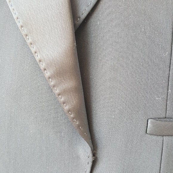 Lafayette 148 New York ! wool, Silk-Lapel Tuxedo Vest - Picture 9 of 15